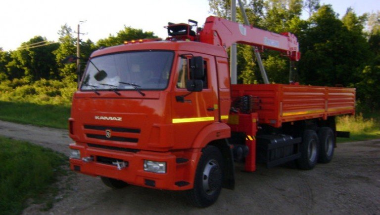 Бортовой автомобиль КАМАЗ 65115 с КМУ Kanglim KS1256G-II 